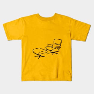 Eames Chair and Ottoman Kids T-Shirt